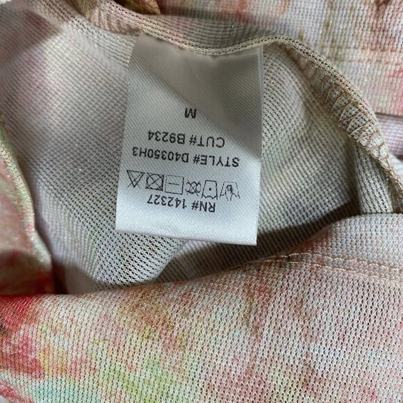 Blanc Clothing Long‑Sleeve Shimmer Mesh Dress – Multicolor – Size M – NWT - Picture 13 of 13